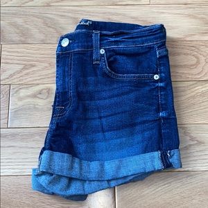 b(air) Cuffed Denim Shorts